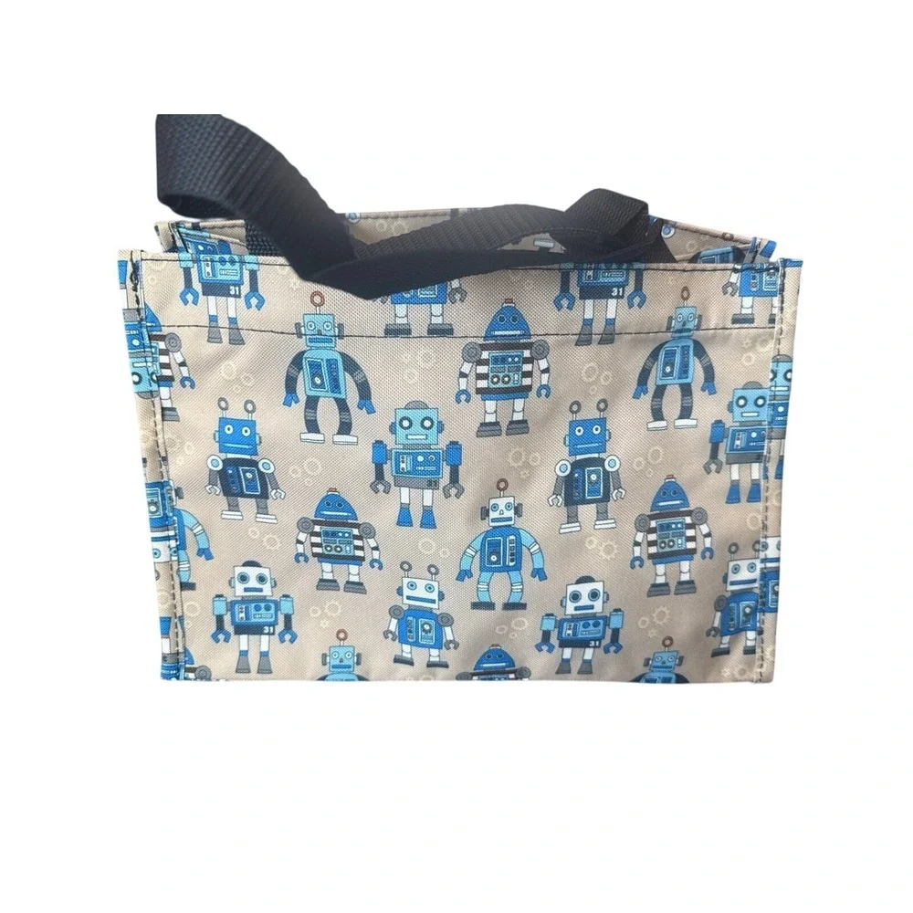 Thirty-One All-in-One Organizer Tote Bag Playful Robots‎ NEW